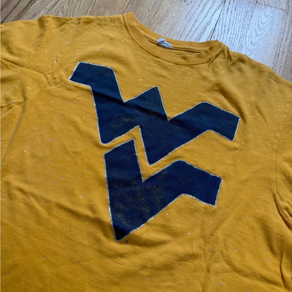 Bedazzled Vintage West Virginia University WVU Graphic Tee